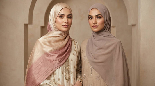 Silk hijab vs georgette hijab fabric comparison for Pakistani women