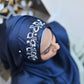 Aarzu — Floral Resham & Tilla Embroidered Silk Hijab | Handcrafted Scarf Pakistan