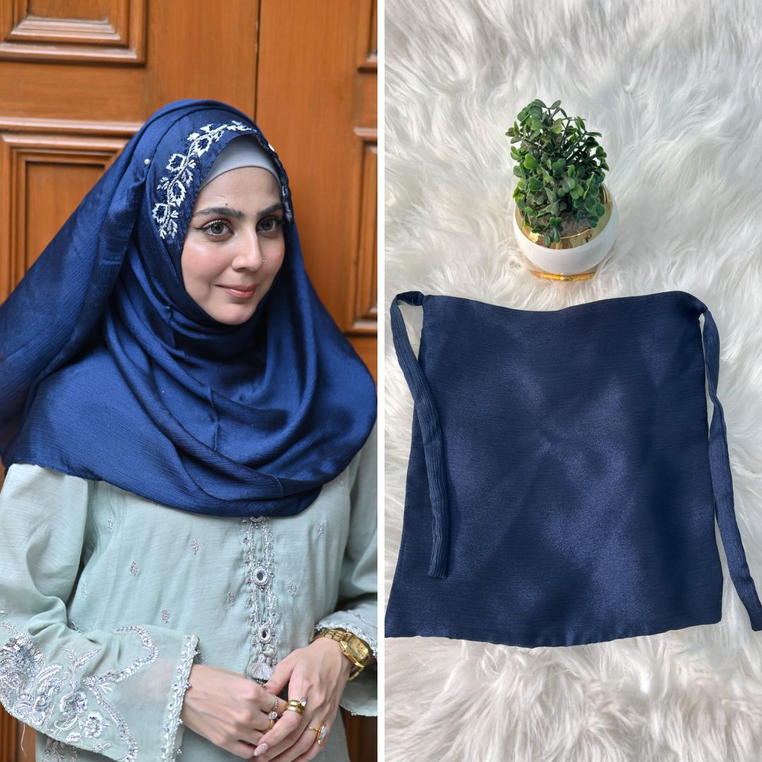 The Cool Tones with Naqab — Almas + Aarzu + Nazneen | Designer Hijab Pack of 3 | Save PKR 1,000