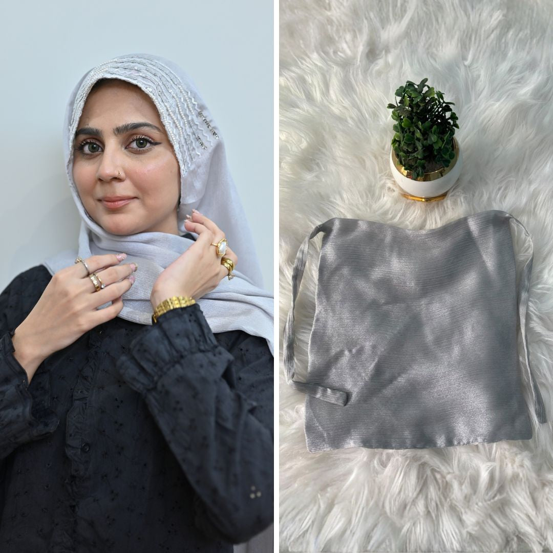 The Cool Tones with Naqab — Almas + Aarzu + Nazneen | Designer Hijab Pack of 3 | Save PKR 1,000