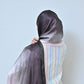 Raakh — Blush to Charcoal Ombré Silk Hijab | Luxury Silk Scarf Pakistan