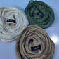 Caramel Brown, Pearl White & Olive Green — Warm, Luminous & Earthy Organza Silk Hijab Pack of 3 | Save PKR 600