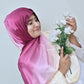 Shola — Ivory to Magenta Ombré Silk Hijab | Bold Designer Hijab Pakistan