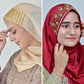 Gulrukh + Mehr — Red & Gold Designer Hijab Pack of 2 | Save PKR 500