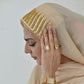 Gulrukh + Mehr — Red & Gold Designer Hijab Pack of 2 | Save PKR 500