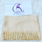 Mehr — Gold Handwork Crinkle Silk Hijab | Designer Hijab Pakistan