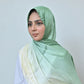 Sabz — Ivory to Sage Green Ombré Silk Hijab | Designer Silk Scarf Pakistan