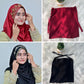Gulrukh + Nazneen with Naqab — Red & Black Designer Hijab Pack of 2 | Save PKR 500