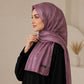 Nayab — Light Purple Jacquard Stripe Silk Hijab | Designer Silk Hijab Pakistan