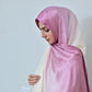 Lilac — Dusty Rose to Ivory Ombré Silk Hijab | Luxury Silk Hijab Pakistan