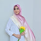 Lilac — Dusty Rose to Ivory Ombré Silk Hijab | Luxury Silk Hijab Pakistan