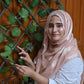 Rose Taupe, Light Purple & Peach Striped Silk Hijab Pack of 3 | Save PKR 500
