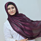 Plum & Maroon Striped Silk Hijab Pack of 2 | Save PKR 500