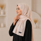 Rimal — Champagne Jacquard Stripe Silk Hijab | Designer Silk Hijab Pakistan