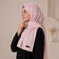 Ward — Dusty Rose Jacquard Stripe Silk Hijab | Silk Scarf for Women Pakistan
