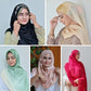 The Mehndi to Walima Five — Nazneen Black + Almas Silver + Sabz Green Ombré + Bahar Peach Stripe + Cherry Red Organza | Pack of 5 | Save PKR 1,035