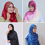 The Wedding Season Four — Gulrukh Red + Shola Magenta Ombré + Shab Black Stripe + Royal Blue Organza | Pack of 4 | Save PKR 735